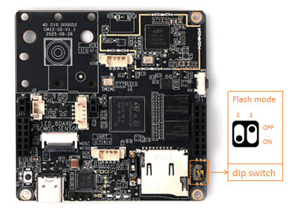 DIP switch for flashing