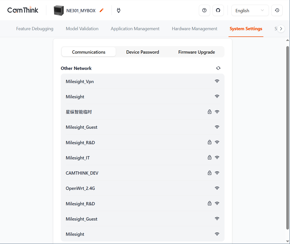 Network configuration